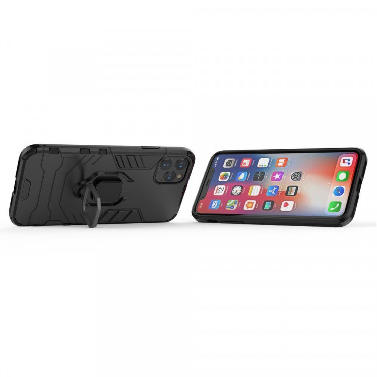 Чехол Armor Ring Holder для iPhone 11 Pro Max (черный)