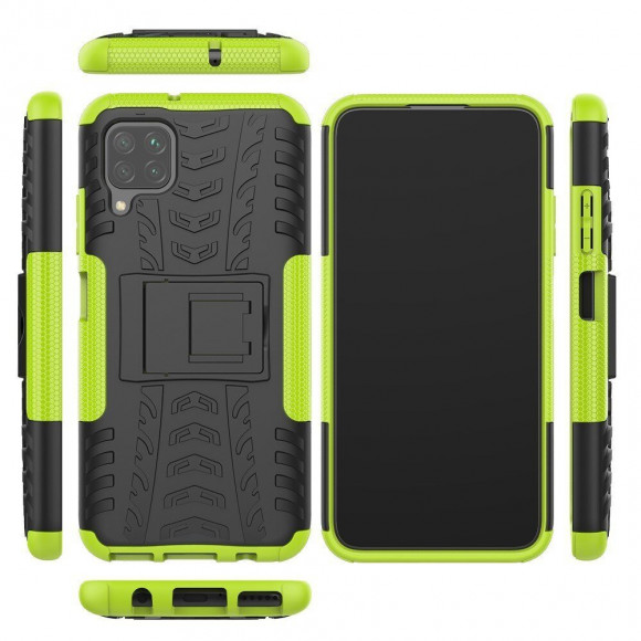 Чехол Hybrid Armor для Huawei P40 lite (черный + зеленый) Чехол Hybrid Armor для Huawei P40 lite (черный + зеленый)