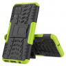 Чехол Hybrid Armor для Huawei P40 lite (черный + зеленый)