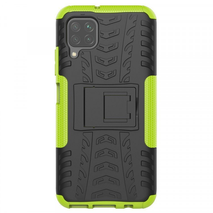 Чехол Hybrid Armor для Huawei P40 lite (черный + зеленый)