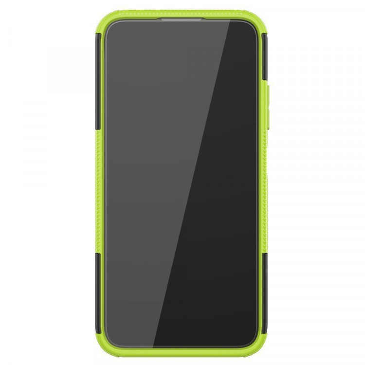 Чехол Hybrid Armor для Huawei P40 lite (черный + зеленый)