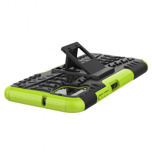 Чехол Hybrid Armor для Huawei P40 lite (черный + зеленый) Чехол Hybrid Armor для Huawei P40 lite (черный + зеленый)