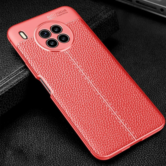 Чехол-накладка Litchi Grain для Honor 50 Lite (красный)