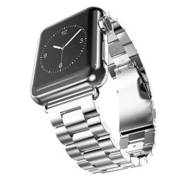 Стальной браслет Solid Stainless для Apple Watch 40 и 38мм (серебряный)