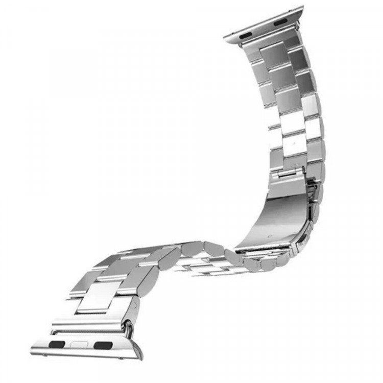 Стальной браслет Solid Stainless для Apple Watch 40 и 38мм (серебряный)