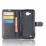 Чехол с визитницей для LG X venture M710DS (черный)