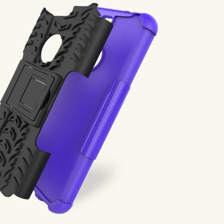 Чехол Hybrid Armor для Google Pixel (черный + фиолетовый)