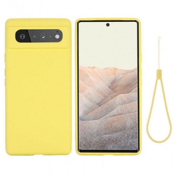 Силиконовый чехол Mobile Shell для Google Pixel 6 (желтый) Силиконовый чехол Mobile Shell для Google Pixel 6 (желтый)