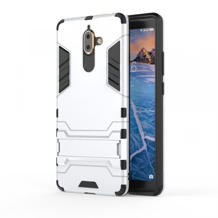 Чехол Duty Armor для Nokia 7 Plus (серебряный)