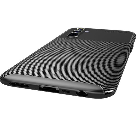 Чехол-накладка Resistant Carbon для Realme 6 / Realme 6S (черный) Чехол-накладка Resistant Carbon для Realme 6 / Realme 6S (черный)