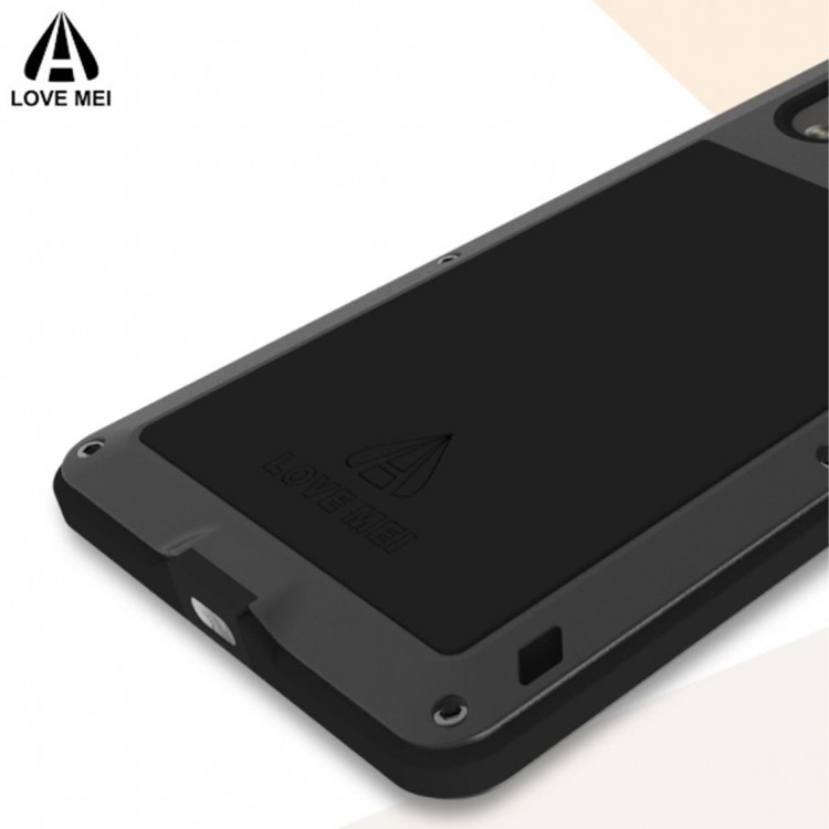 Гибридный чехол LOVE MEI для Sony Xperia XA1 Plus (черный)