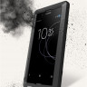 Гибридный чехол LOVE MEI для Sony Xperia XA1 Plus (черный)