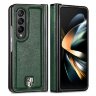 Чехол из натуральной кожи для Samsung Galaxy Z Fold4 (зеленый)