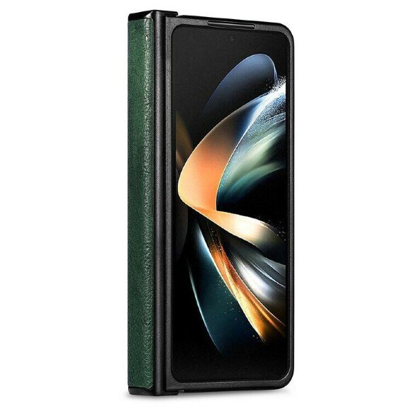 Чехол из натуральной кожи для Samsung Galaxy Z Fold4 (зеленый)