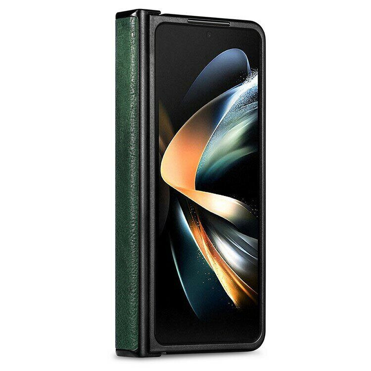 Чехол из натуральной кожи для Samsung Galaxy Z Fold4 (зеленый)
