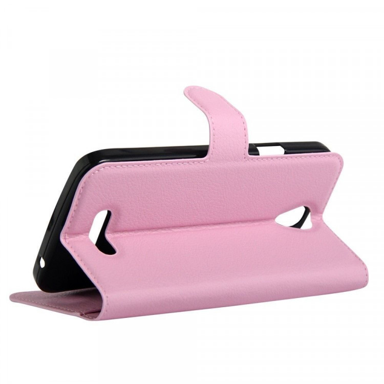 Чехол с визитницей для DOOGEE X6 / X6 Pro (розовый)