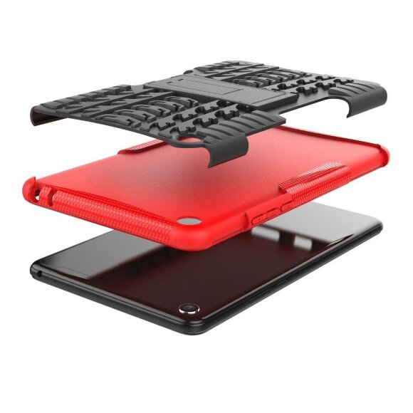 Чехол Hybrid Armor для Xiaomi Mi Pad 4 - 8 дюймов (черный + красный)