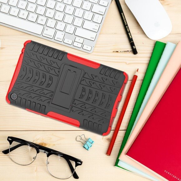 Чехол Hybrid Armor для Xiaomi Mi Pad 4 - 8 дюймов (черный + красный)