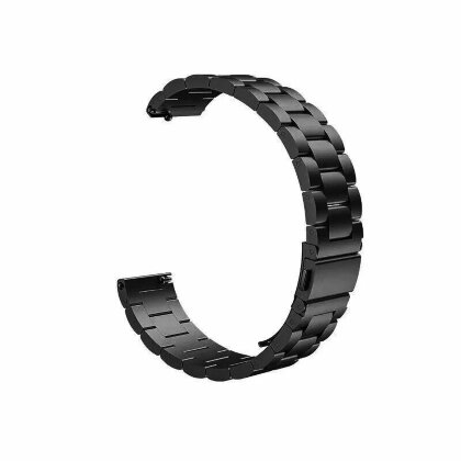 Стальной браслет для Huawei Watch Fit Mini и часов с креплением 16мм (черный)