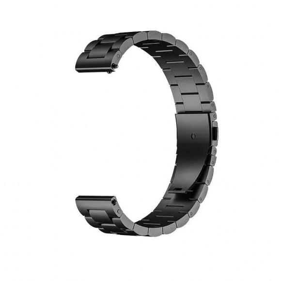 Стальной браслет для Huawei Watch Fit Mini и часов с креплением 16мм (черный)