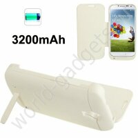 Внешнее зарядное устройство-чехол 3200mAh для Samsung Galaxy S4 / i9500 (белый)