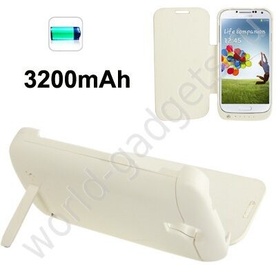 Внешнее зарядное устройство-чехол 3200mAh для Samsung Galaxy S4 / i9500 (белый)