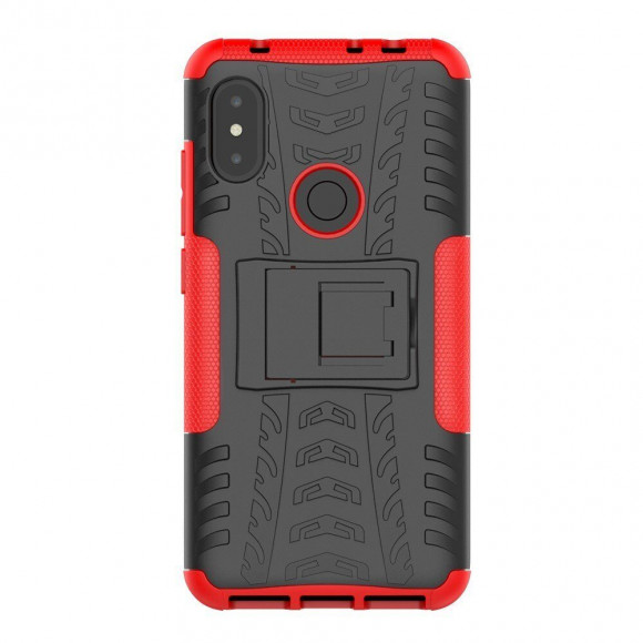 Чехол Hybrid Armor для Xiaomi Redmi Note 6 Pro (черный + красный) Чехол Hybrid Armor для Xiaomi Redmi Note 6 Pro (черный + красный)