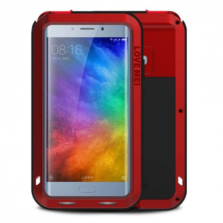 Гибридный чехол LOVE MEI для Xiaomi Mi Note 2 (красный)