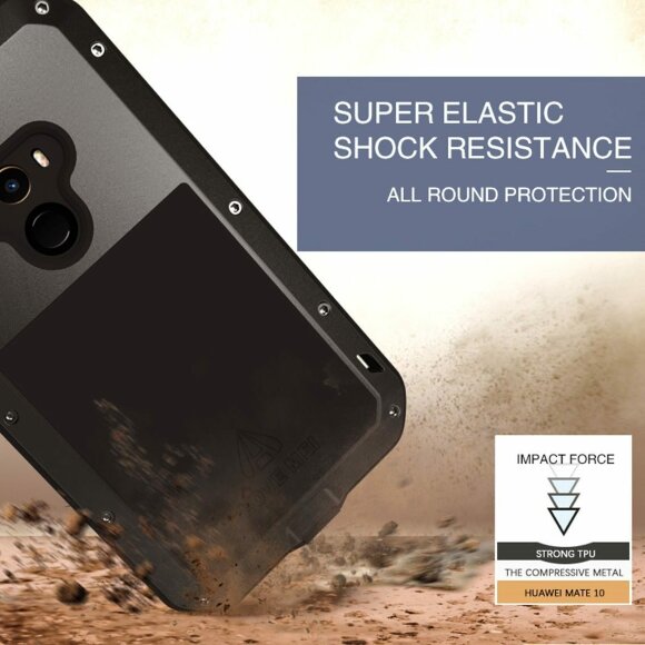 Гибридный чехол LOVE MEI для Xiaomi Mi Mix 2 (серебряный)