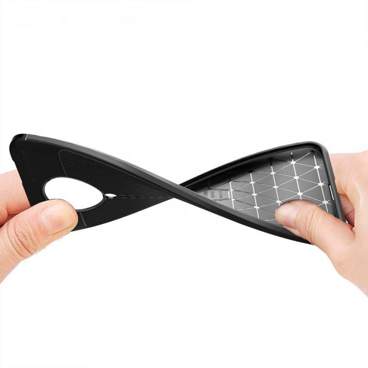 Чехол-накладка Litchi Grain для Xiaomi Redmi K30 Pro / Poco F2 Pro (темно-синий)