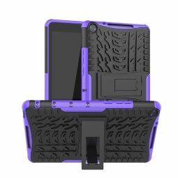 Чехол Hybrid Armor для Huawei MediaPad M5 Lite 8 / Honor Pad 5 8.0 (черный + фиолетовый)