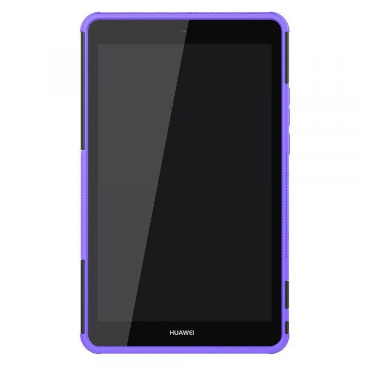 Чехол Hybrid Armor для Huawei MediaPad M5 Lite 8 / Honor Pad 5 8.0 (черный + фиолетовый)