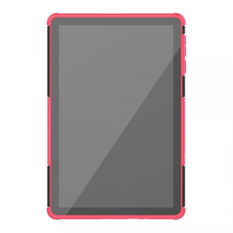 Чехол Hybrid Armor для Huawei MatePad T10 / T10s / C5e / C3 / Honor Pad X8 / X8 Lite / X6 (черный + розовый)