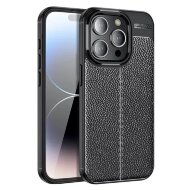 Чехол-накладка Litchi Grain для iPhone 15 Pro Max (черный) Чехол-накладка Litchi Grain для iPhone 15 Pro Max (черный)