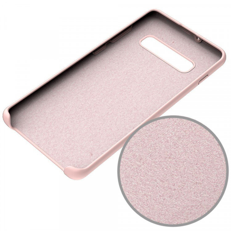 Силиконовый чехол Mobile Shell для Samsung Galaxy S10+ (Plus) (розовый)