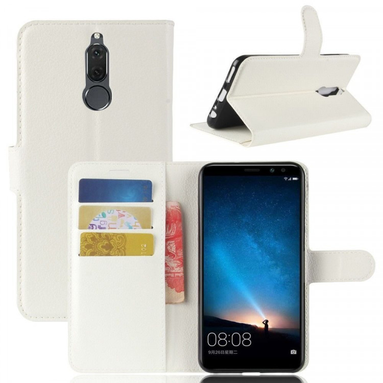 Чехол с визитницей для Huawei Mate 10 Lite / Nova 2i (белый)