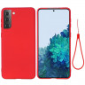Силиконовый чехол Mobile Shell для Samsung Galaxy S21+ (Plus) (красный)