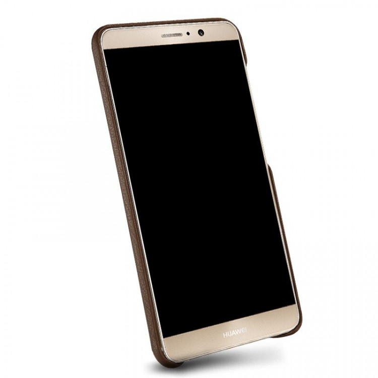 Кожаная накладка LENUO для Huawei Mate 9 (коричневый)