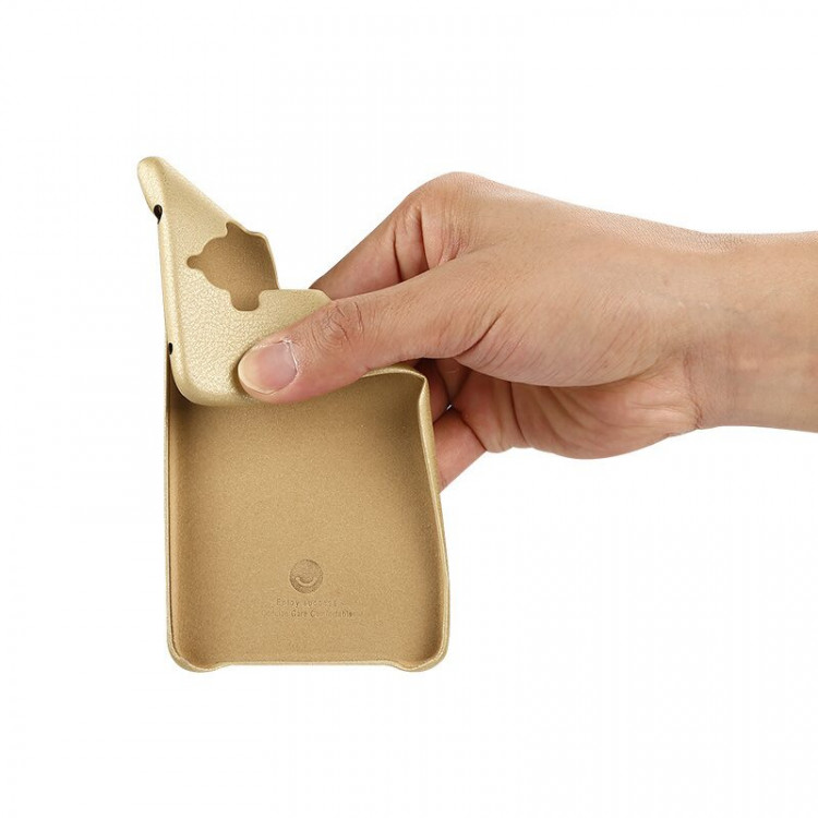 Кожаная накладка LENUO для Huawei Mate 9 (коричневый)