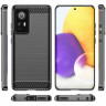 Чехол-накладка Carbon Fibre для Xiaomi 12 / Xiaomi 12X / Xiaomi 12S (черный)