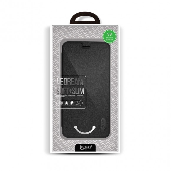 Чехол LENUO для Huawei Honor V8 (черный) Чехол LENUO для Huawei Honor V8 (черный)