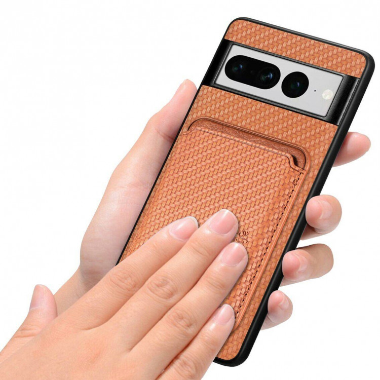 Чехол с магнитным держателем карт для Google Pixel 7 Pro (черный)