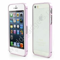 Металлический бампер для iPhone 5 / 5S (розовый)