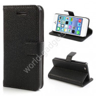 Горизонтальный чехол для iPhone 5C (черный) Горизонтальный чехол для iPhone 5C (черный)