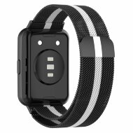 Миланский браслет для для Huawei Watch Fit 2 (черный+белый) Миланский браслет для для Huawei Watch Fit 2 (черный+белый)