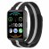 Миланский браслет для для Huawei Watch Fit 2 (черный+белый)