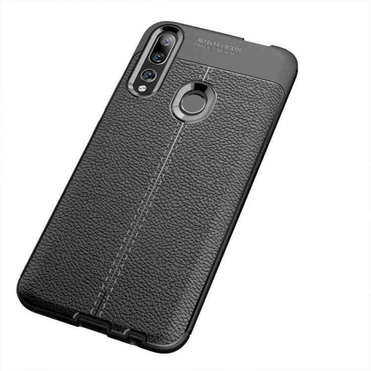 Чехол-накладка Litchi Grain для Huawei P Smart Z / Honor 9X (STK-LX1) (черный)