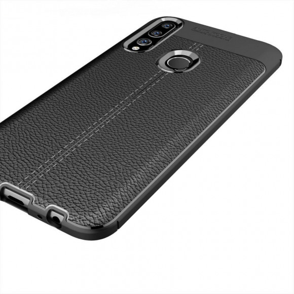Чехол-накладка Litchi Grain для Huawei P Smart Z / Honor 9X (STK-LX1) (черный)
