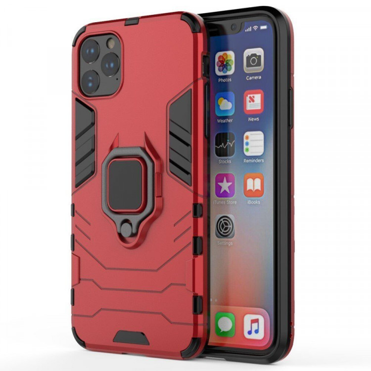 Чехол Armor Ring Holder для iPhone 11 Pro Max (красный)