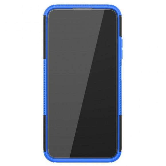 Чехол Hybrid Armor для Huawei P40 lite (черный + голубой) Чехол Hybrid Armor для Huawei P40 lite (черный + голубой)